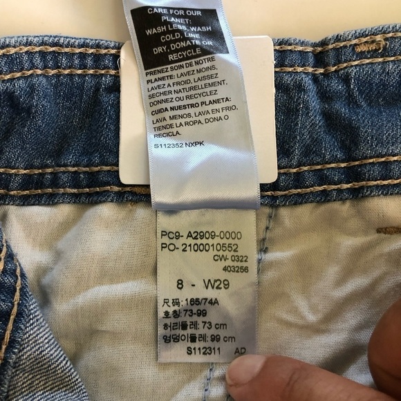 Denizen from Levi’s Denim High Rise Loose Wide Leg Jeans Size 8/W29 - Picture 9 of 16